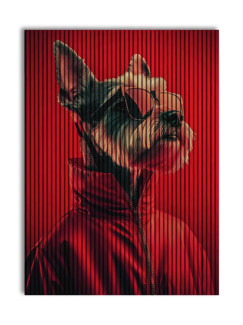 Red Dog - 180x244 cm akustikpanel