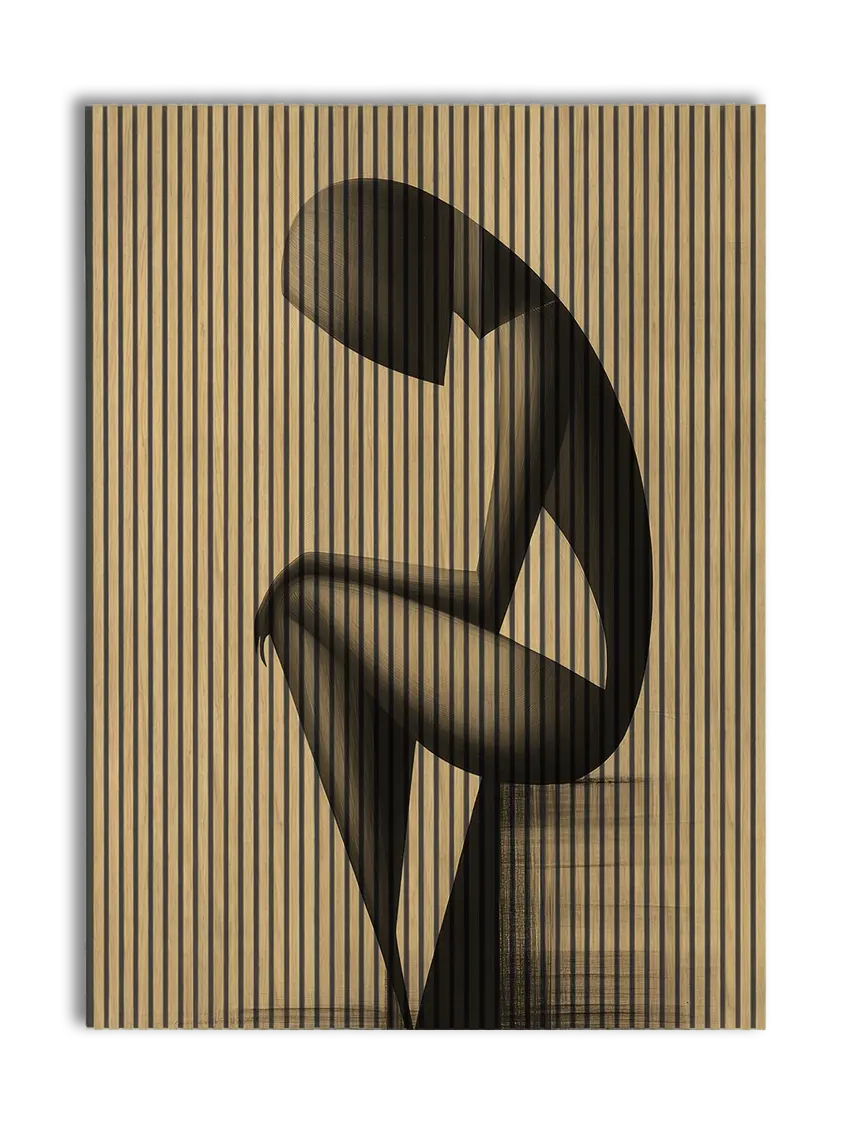 Abstract Man - 180x244 cm akustikpanel