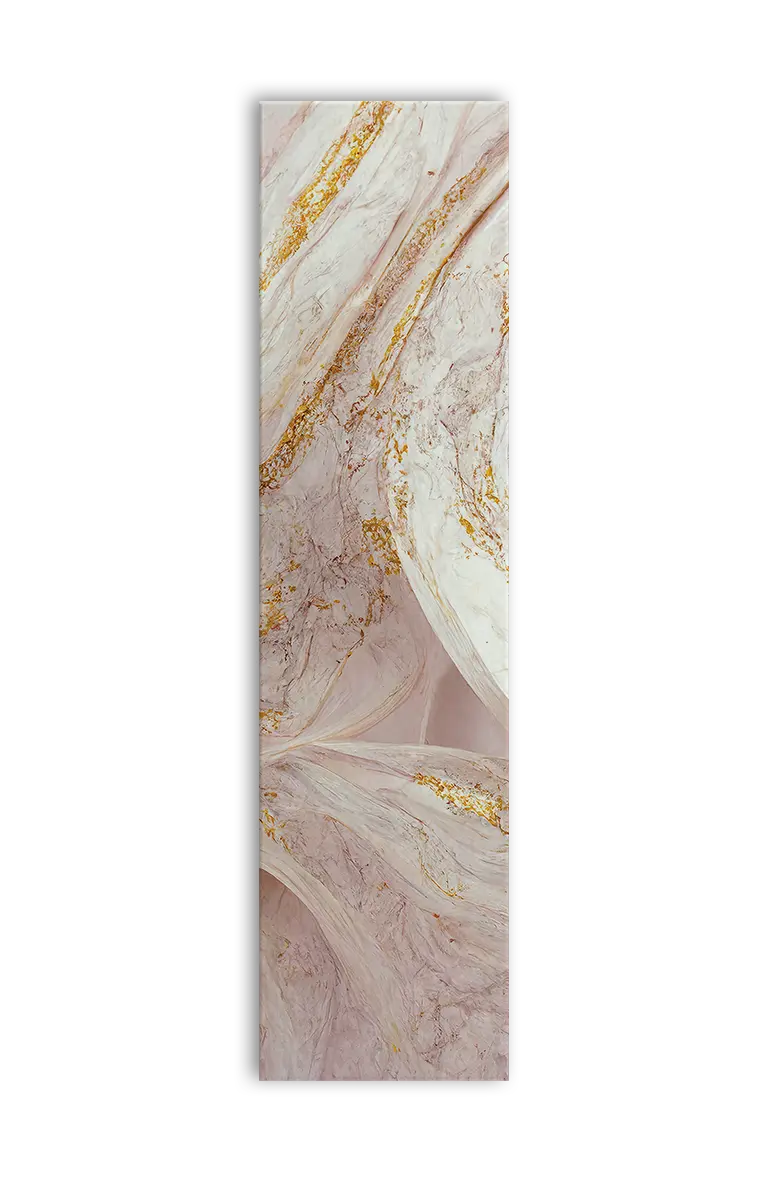 Rosa Marble (Single) Tillægsstykker - 9 mm, 61x242 cm