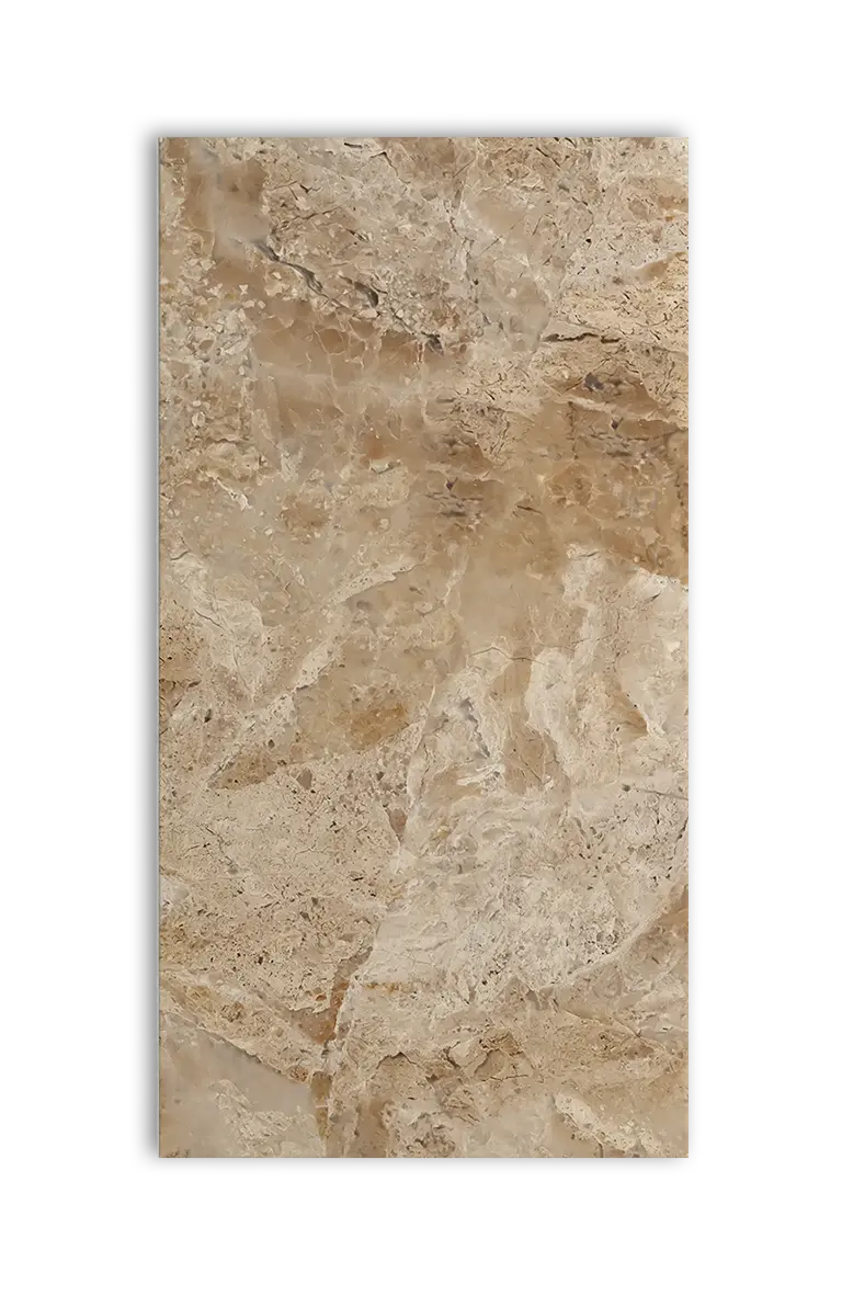 Beige Marble (Double) Tillægsstykker - 9 mm, 121x242 cm