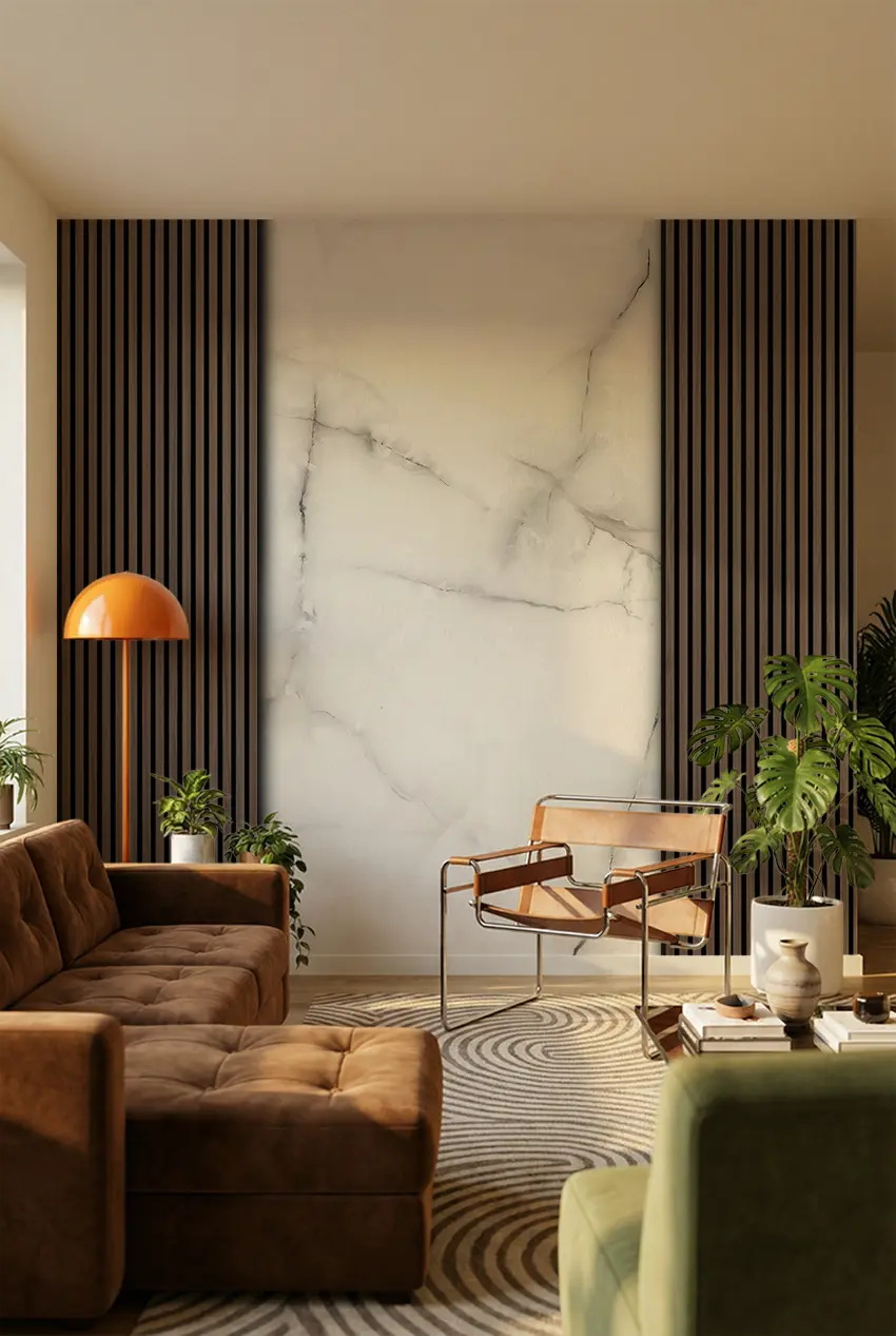 White Marble (Double) Tillægsstykker - 9 mm, 121x242 cm