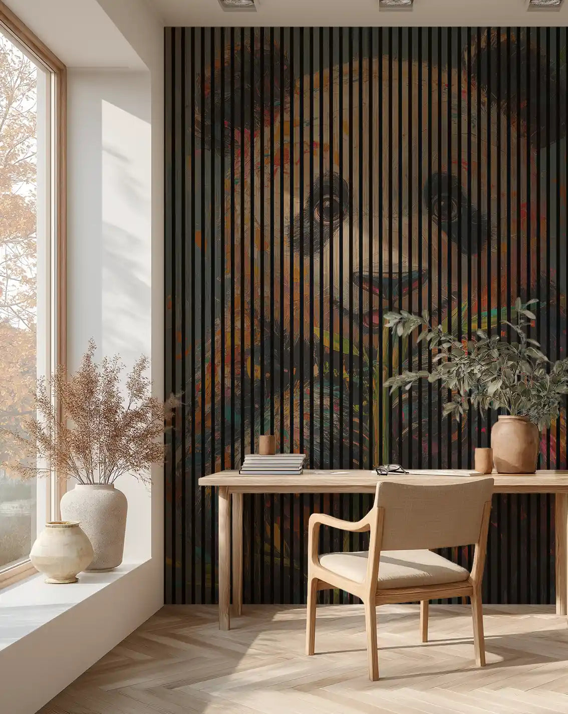 Colorful Panda - 180x244 cm akustikpanel