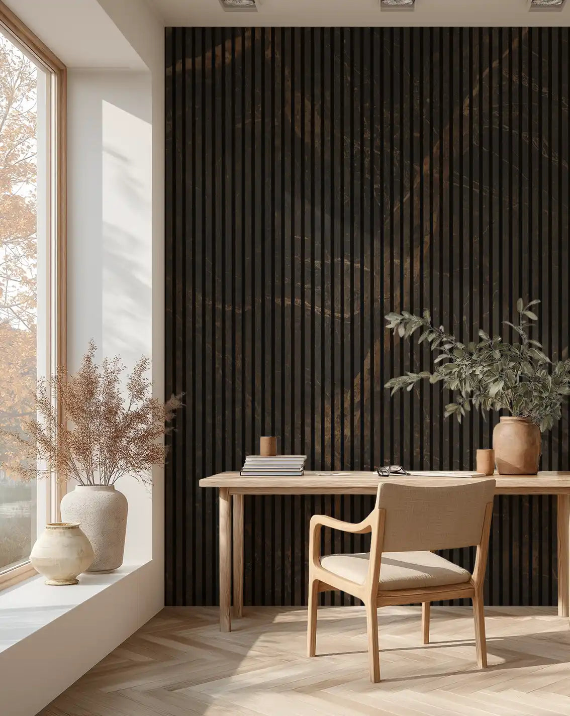 Mørk Marmor - 180x244 cm akustikpanel