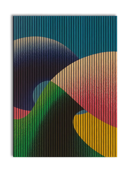 Abstract Forms NO2 - 180x244 cm akustikpanel