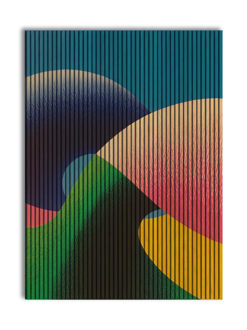 Abstract Forms NO2 - 180x244 cm akustikpanel