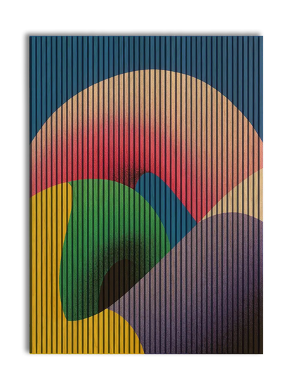Abstract Forms NO1 - 180x244 cm akustikpanel