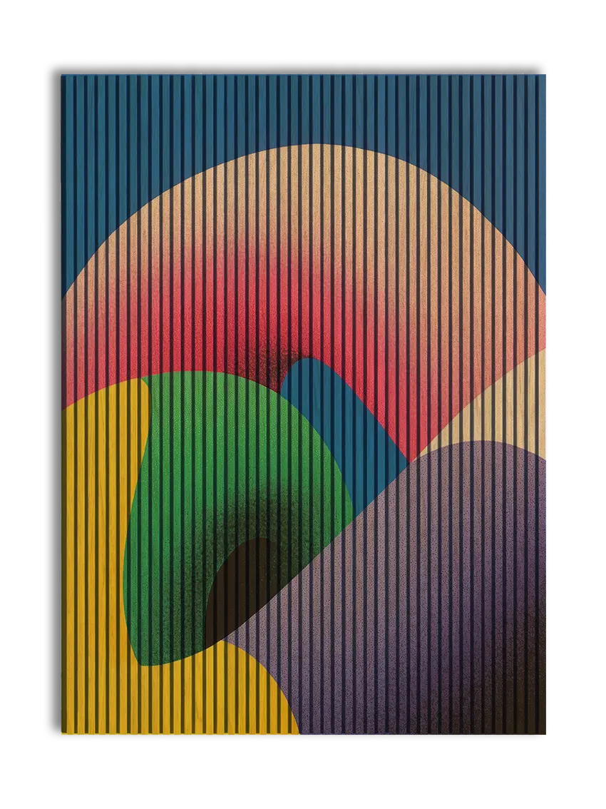 Abstract Forms NO1 - 180x244 cm akustikpanel