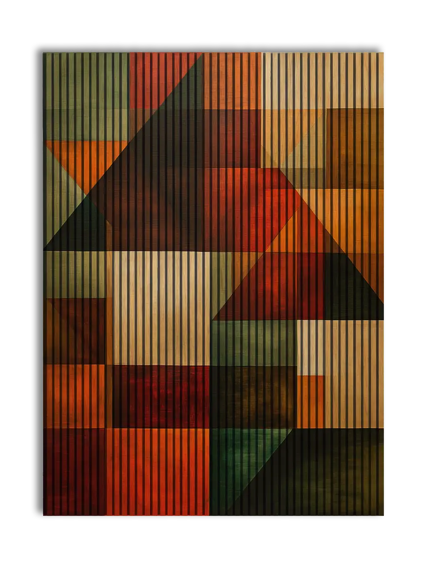Abstrakt Autumn Fall - 180x244 cm akustikpanel