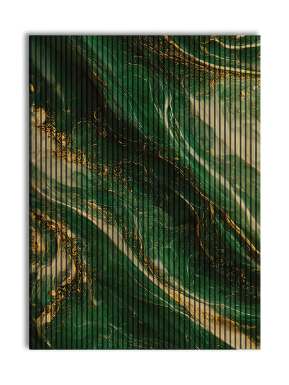 Grøn Marmor - 180x244 cm akustikpanel