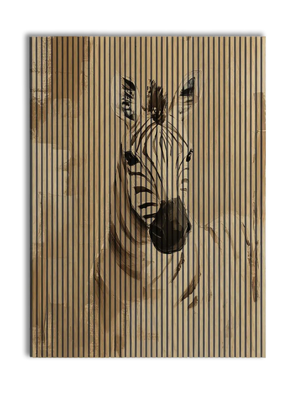 Simple Zebra - 180x244 cm akustikpanel