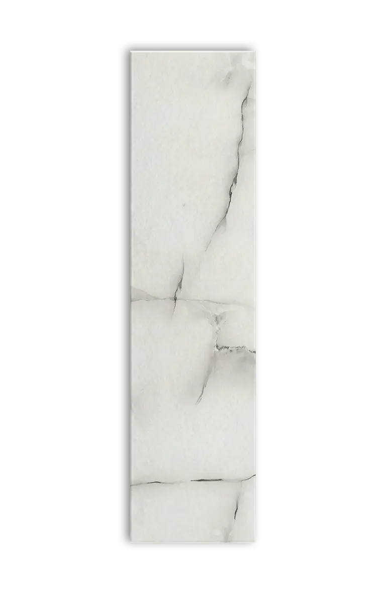 White Marble (Single) Tillægsstykker - 9 mm, 61x242 cm