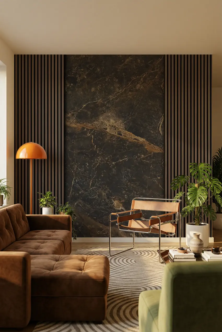 Black Marble (Double) Tillægsstykker - 9 mm, 121x242 cm