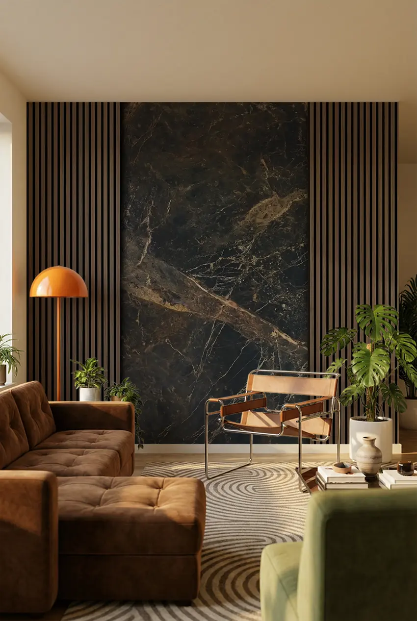 Black Marble (Double) Tillægsstykker - 9 mm, 121x242 cm