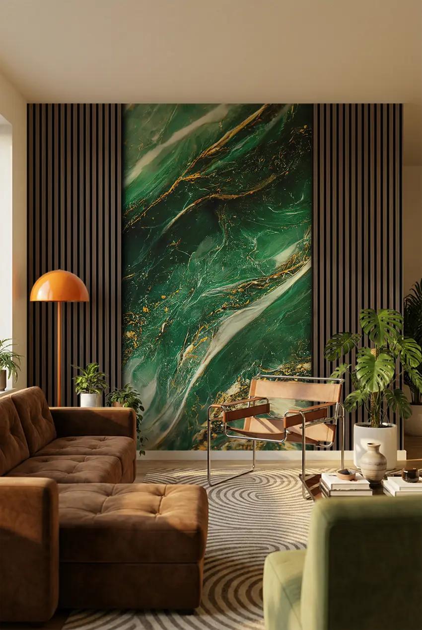 Green Marble (Double) Tillægsstykker - 9 mm, 121x242 cm