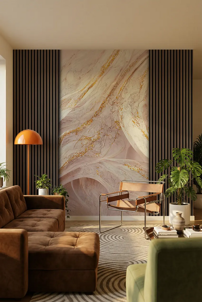 Rosa Marble (Double) Tillægsstykker - 9 mm, 121x242 cm