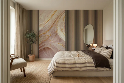 Rosa Marble (Double) Tillægsstykker - 9 mm, 121x242 cm