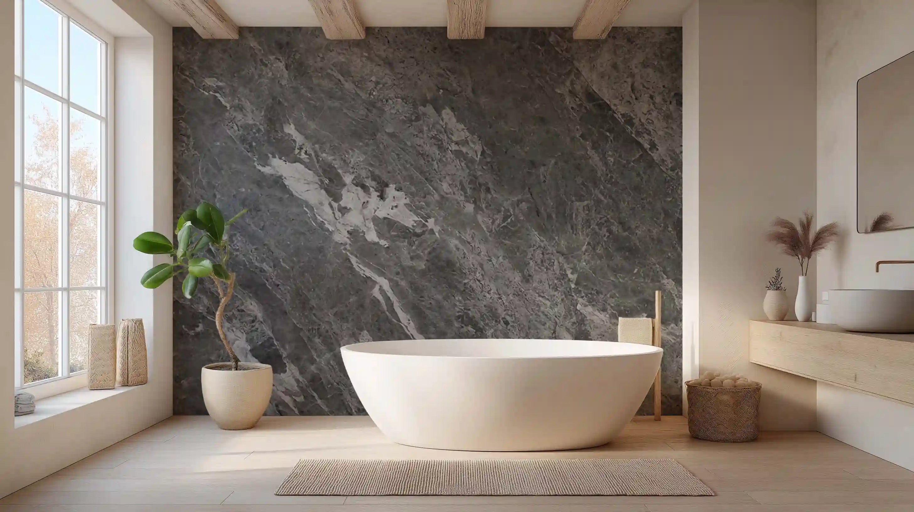 Grå Marmor – Akustikvæg - InEx World of Art