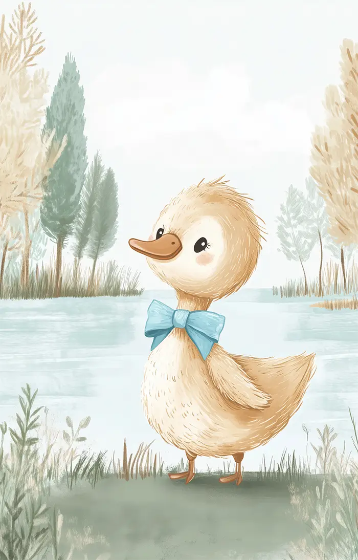 Akustikdæmpende panel fra inex world of art i designet Dapper Duck. Akustikdæmpende paneler der skaber god lyd i et rum.