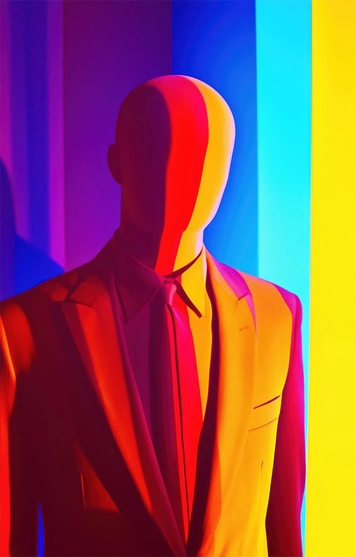 Akustikdæmpende billede fra inex world of art i designet Spectrum Suit