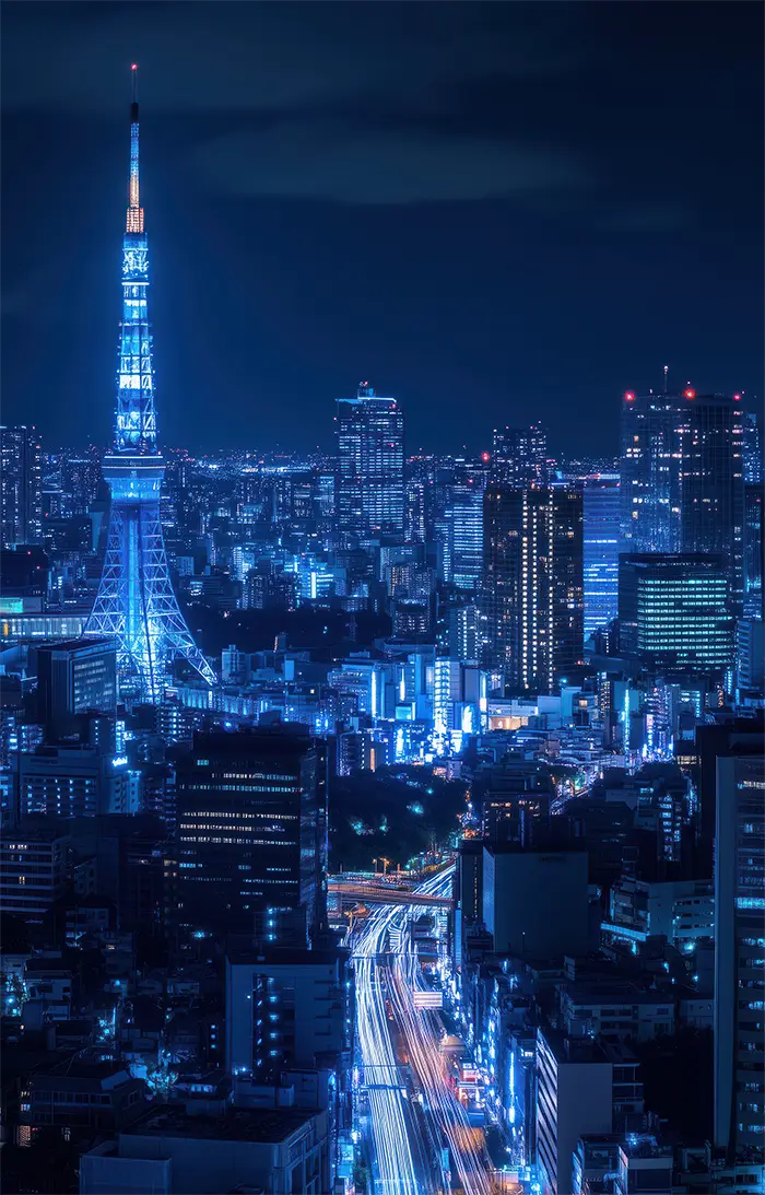 Akustikbilledel fra inex world of art i designet Tokyo Nights. 
Akustikpaneler der skaber god lyd i et rum.