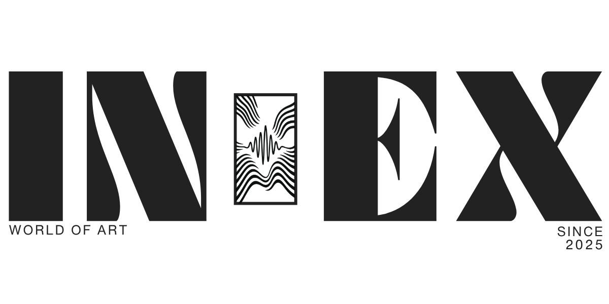Inex world of art logo i sort.
logo for virksomheden som sælger akustikpaneler med print på.